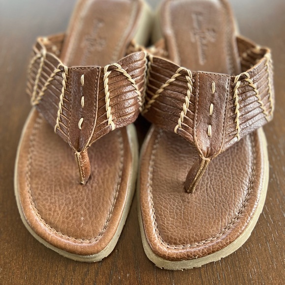 LN Tommy Bahama Leather woven sandals main image 4